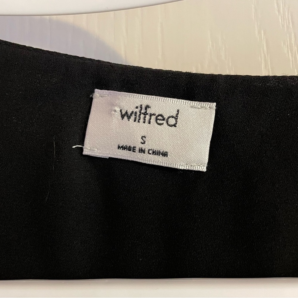 Wilfred Aritzia Louise Black Wrap Dress - Picture 5 of 6